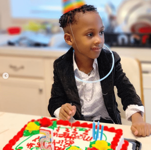 Uche Jombo celebrates son's 5th birthday 