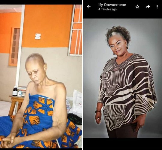Nollywood actress down with cancer 