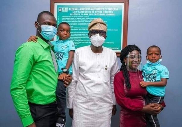 Mummy Calm Down boy meets with Lagos state governor