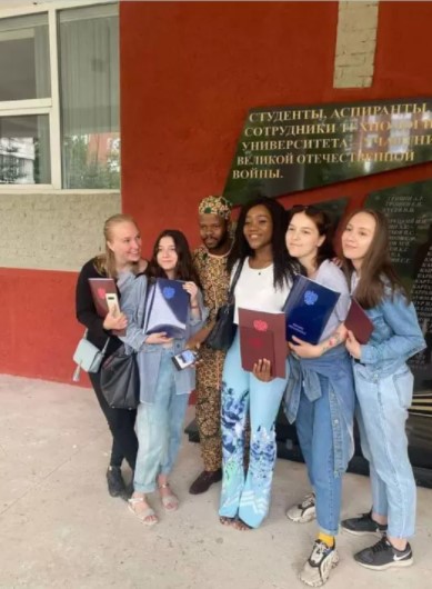 Lady bags 1st class degree from Russian university 