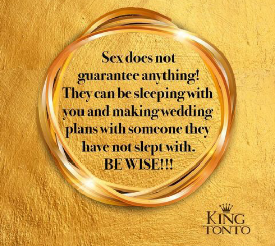 S3x does not guarantee wedding tonto dikeh 