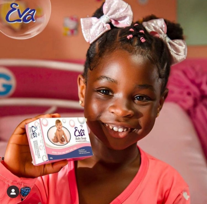 Davido's daughter imade becomes brand ambassador for eva baby soap