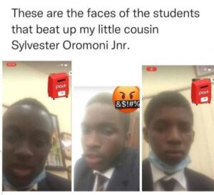 Boys who killed Sylvester Oromoni 