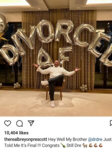 Dr Dre Celebrates Divorce with wife
