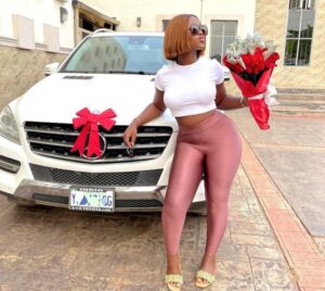 Luchy Donalds Recieves Early Benz Christmas Gift, Fans Link It To Destiny Etiko Alleged Sugar Daddy