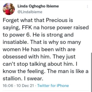 "Forget What Precious Said, Fani-Kayode Is Very Good In Bed, He's Like A Stallion"- Socialite, Linda Ibieme Says