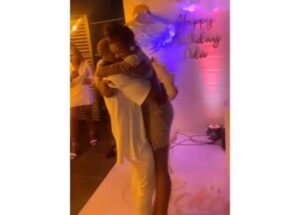 Bbnaija star, Cross, gifts his younger sister 1 million naira for her 30th birthday (Photos/Video)