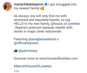 Maria baga new endorsement deal with house of lunette