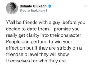 "Why You Should Be Friends With A Guy Before Dating Him"- Media Personality, Bolanle Olukanni