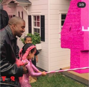 Earlier today, #KanyeWest made a video saying that his estranged wife #KimKardashian, was keeping him from attending their daughter, Chicago's birthday party.