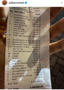 Richest Actor In Nollywood, Zubby Michael Spends Over N8.5 Million Naira At A Restaurant In VI, In A Night