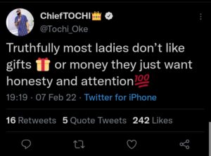 "Women Don't Like Money Or Gifts"- BBN Tochi Says As He Reveals What Women Really Want From Men