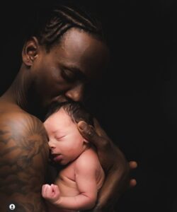 Watching my boy being birthed was a life changing experience- Omashola celebrates son's one month birthday (Photos)