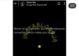 Why some women are still single- Tolanibaj 