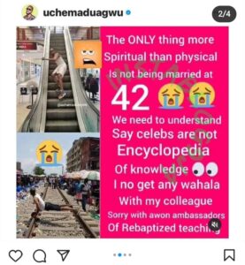 "It Is A Very Big Spiritual Problem To Be Unmarried At 42"- Uche Maduagwu Age Shames Genevieve 