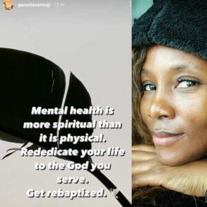 "Mental Health Is Spiritual"- Genevieve Nnaji Says, Advises On How To Deal With It