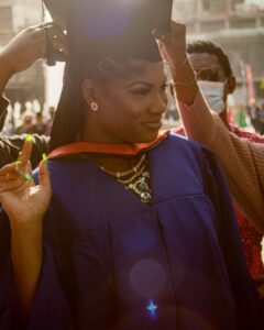 Triple celebration as Omotola Jalade's daughter graduates from Middlesex University, Dubai (Photos)