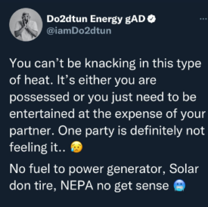 Any Nigerian having s3x in this hot weather is definitely possessed – OAP Dotun
