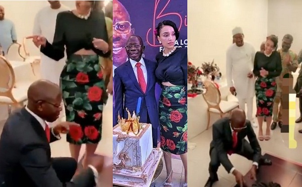 Adams oshiomhole wow Nigerians as he shows off stellar dance moves at his 70th birthday party (Video)