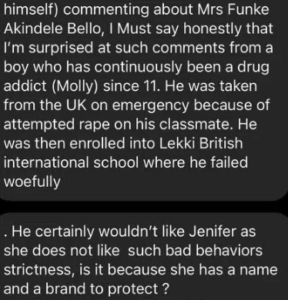 “Benito has been into drugs since he was 11” - Insider exposes of JJC Skillz's son after he tackled step-mom, Funke Akindele (Screenshots)