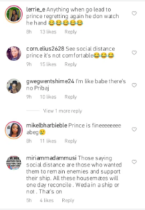 Hilarious reactions as Tolanibaj and Prince maintain social distance at Rita Dominic’s wedding