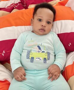“I love him so much, just as much as I love my other children” – Yul Edochie says as he shows off his son and second wife (Photos)