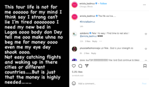 “I thought I was strong, but can’t lie anymore cos’ I’m tired” -  Actress Eniola Badmus cries out