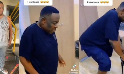 “I wan knack” – Comic actor, Mr Ibu declares as he shows off rare dance moves in hospital ward (Video)