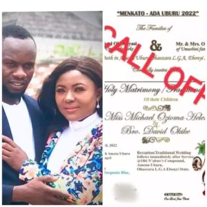 Nigerian Lady Calls Off Wedding After Fiancee Turned Her Into A Punch!ng Bag Fews Days To Wedding 