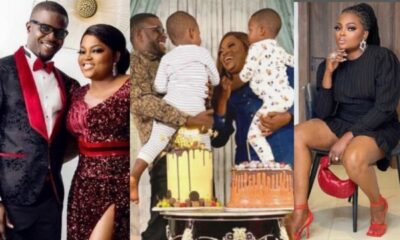 “My love I’m missing home” – JJC Skillz writes wife, Funke Akindele from London amid alleged marriage crisis (See her response)