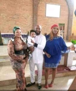 Photos from Yul Edochie and Judy Austin’s child dedication 
