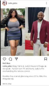 “Judy is the one controlling him” Drama as Yul Edochie reportedly moves into Judy Austin’s house in Enugu