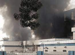 Fire guts Central Bank of Nigeria in Makurdi, Benue State (Detail)