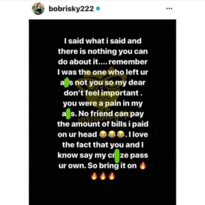 "You Can't Use Me To Regain Lost Popularity "- Bobrisky & Tonto Dikeh's F!ght Enters Round 2