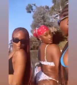 "So Tems Dey Smoke Igbo?"- Shocking Reactions  From Fans As A Video Of Tems & Ayra Starr On Vacation Goes Viral