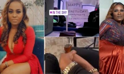 2face’s babymama, Pero Adeniyi showers love on her ‘boo’, surprises him in grand style