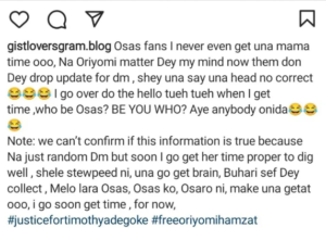 Actor, Stan Nze Allegedly Cheating On His Wife With Osas Ighodaro, Blogger Claims