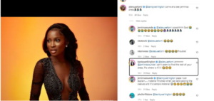 Banky W tackles Jemima Osunde on her transparent outfit for Inidima Okojie’s wedding