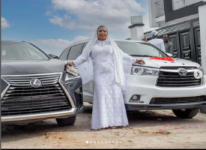 Drama looms as Nkechi Blessing shades Laide Bakare over her new luxury cars5