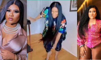 “I can't wear it”- Actress, Nkechi Blessing stirs reactions as she removes und!es in video