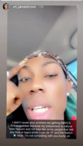 “I’m not competing with you Aunty” - James Brown claps back at Bobrisky for mocking his AMVCA dress