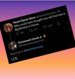  “Mazi is in love with Lilimo”- Reactions As Whitemoney Sparks Relationship Rumour With BBN Housemate