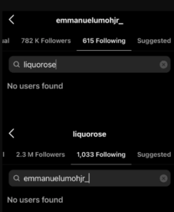 “No more shipping, never again” – Heartbroken fans cries out as Emmanuel and Liquorose unfollow one another