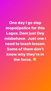 “One day I go slap you” – BBnaija’s Pere threatens police in Lagos, leaves Nigeria afterward (Video)