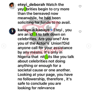 “Stop Being Stup!d”– Kanayo.O. Kanayo and Walter Anga Sl@ms Those Cr!ticizing Nollywood Celebs Over The Death Of Leo