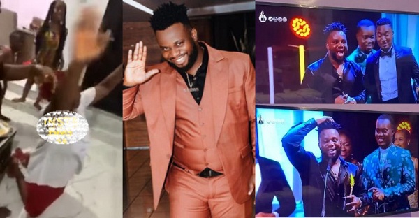 The heartwarming moment comedian Sabinus’s family rejoiced over his AMVCA award (Video)