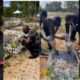“True friendship never dies”-2baba visits Sound Sultan’s grave in US (Video)