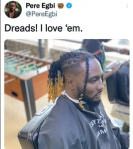 “At 37 You Should Be More Responsible” - Reactions As Pere Egbi Debuts New Hairstyle