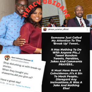 "It Is A Sin To Mock People"- Apostle Johnson Suleman Reacts To Reports of Mocking Funke Akindele & Husband Marital Crises After His Earlier Tweet Went Viral