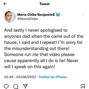 "I Never Apologised To Her Dad"- Maria Reacts As A Leaked Audio Of Angel Planning To B€at Maria Goes Viral